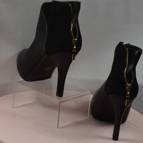 Me Too Leather/Suede Stiletto Booties SZ 9.5 NWOT - Picture 7 of 10